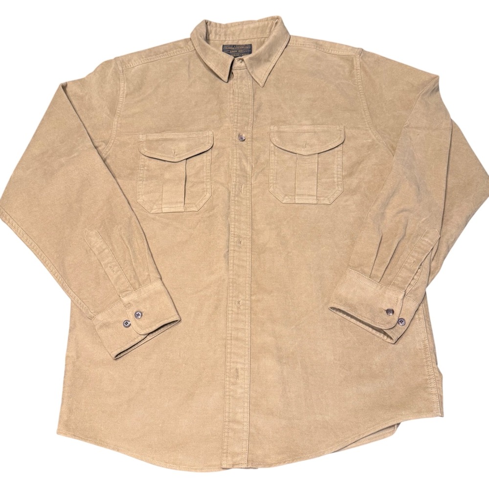Filson Moleskin Button Down Shirt Mens XL